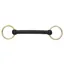 Rubber Covered Overcheck Bradoon Bit With Brass Rings 